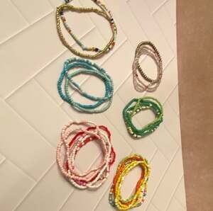 Unbranded 26 Beaded Bracelets Set Multi Color Glass Seed Beads Stackable